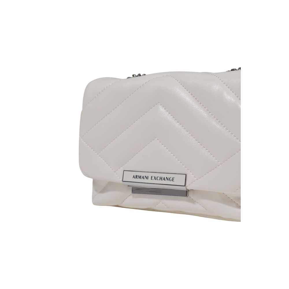 Armani Exchange White Polyester Handbag $292.00 Armani Exchange Luzworld