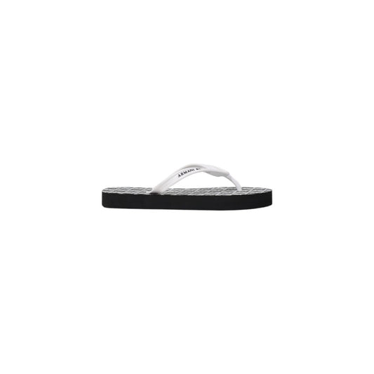 Armani Exchange Black And White Rubber Flip-Flop Sandal $148.00 Armani Exchange Luzworld