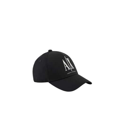 Armani Exchange Black Cotton Caps Baseball Hat $168.00 Armani Exchange Luzworld