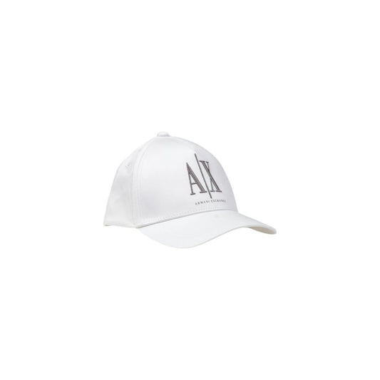 Armani Exchange White Cotton Caps Baseball Hat $168.00 Armani Exchange Luzworld