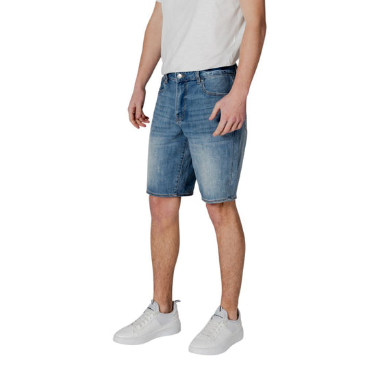Armani Exchange Blue Polyester Bermuda $272.00 Armani Exchange Luzworld