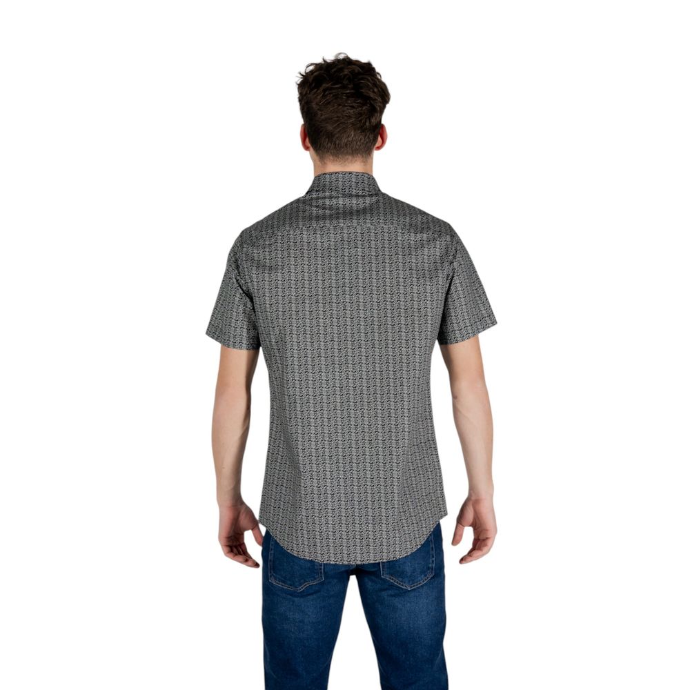 Armani Exchange Black Cotton Shortsleeve $198.00 Armani Exchange Luzworld