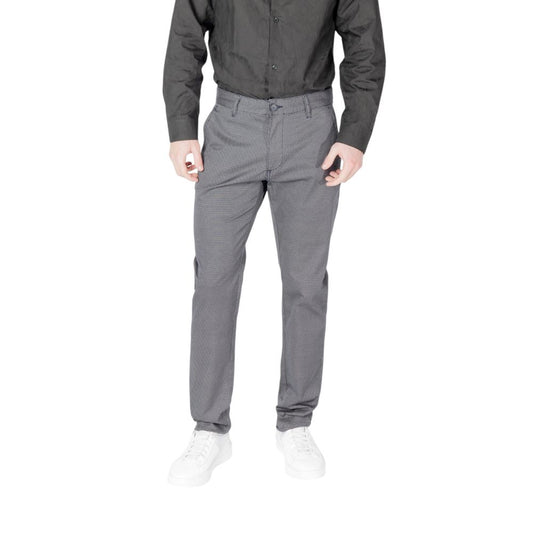 Armani Exchange Blue Cotton Skinny Pant $258.00 Armani Exchange Luzworld