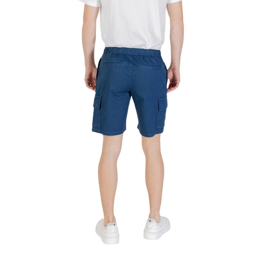Hugo Boss Blue Cotton Bermuda $259.00 Hugo Boss Luzworld