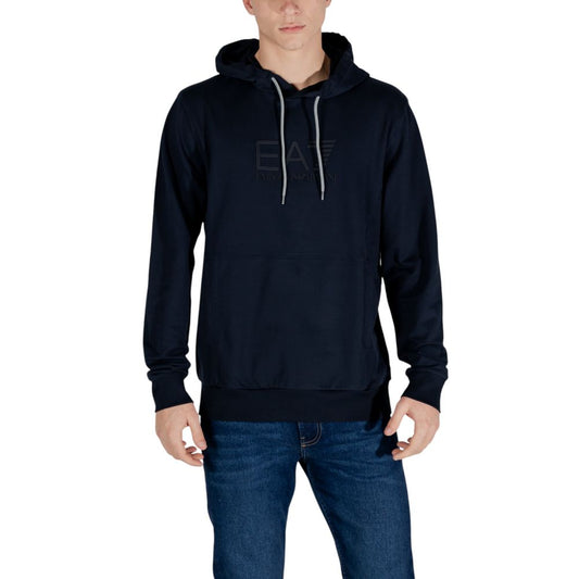 EA7 Emporio Armani Blue Cotton Hoody $238.00 EA7 Emporio Armani Luzworld