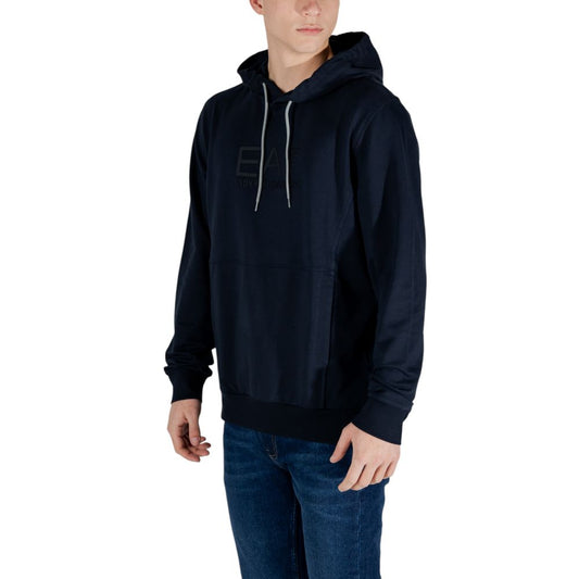 EA7 Emporio Armani Blue Cotton Hoody $238.00 EA7 Emporio Armani Luzworld