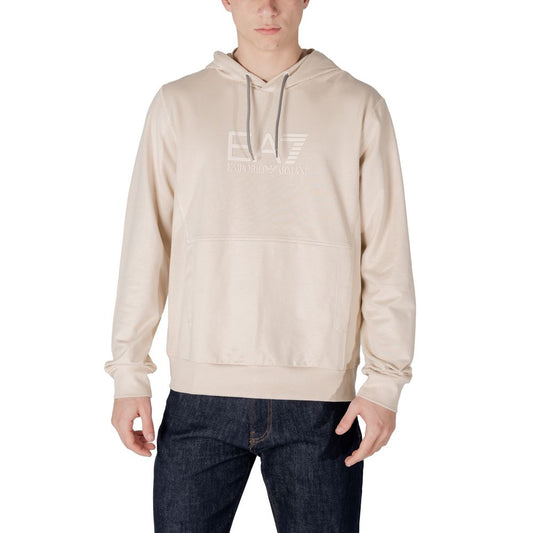 EA7 Emporio Armani Beige Cotton Hoody $238.00 EA7 Emporio Armani Luzworld