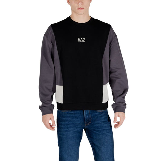 EA7 Emporio Armani Black Cotton Sweatshirt $251.00 EA7 Emporio Armani Luzworld