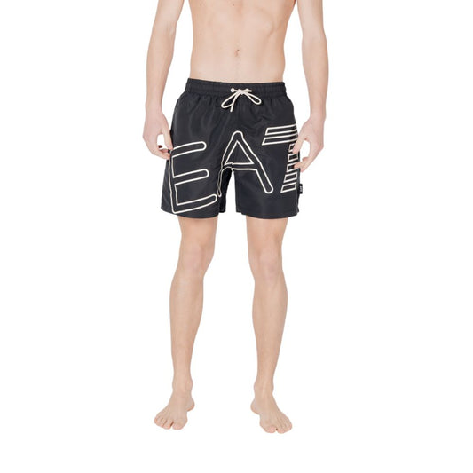 EA7 Emporio Armani Black Polyester Swim Short $244.00 EA7 Emporio Armani Luzworld