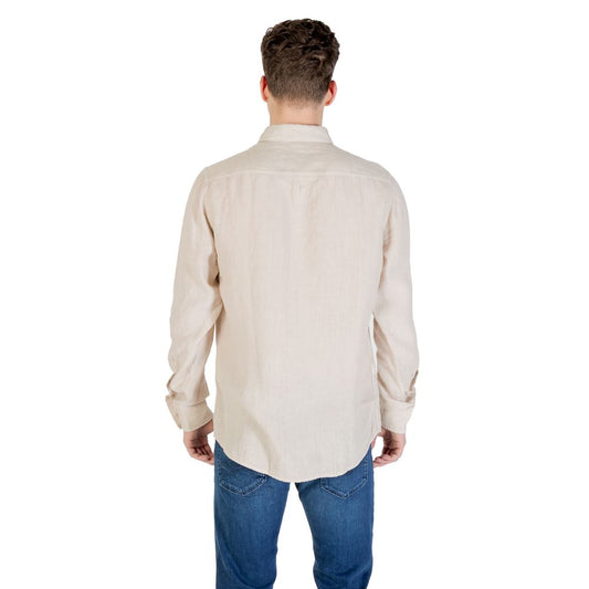 Hugo Boss Beige Linen Shirt $220.00 Hugo Boss Luzworld