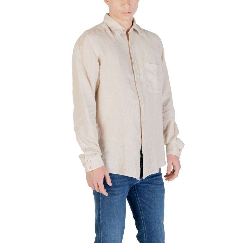 Hugo Boss Beige Linen Shirt $220.00 Hugo Boss Luzworld