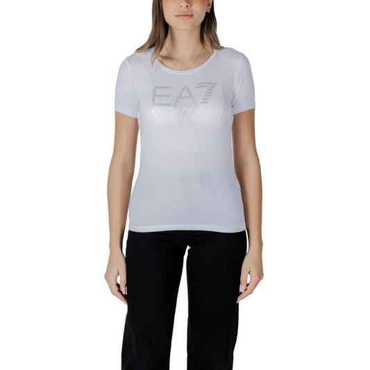 EA7 Emporio Armani White Cotton T-Shirt $198.00 EA7 Emporio Armani Luzworld