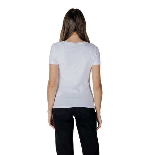 EA7 Emporio Armani White Cotton T-Shirt $198.00 EA7 Emporio Armani Luzworld