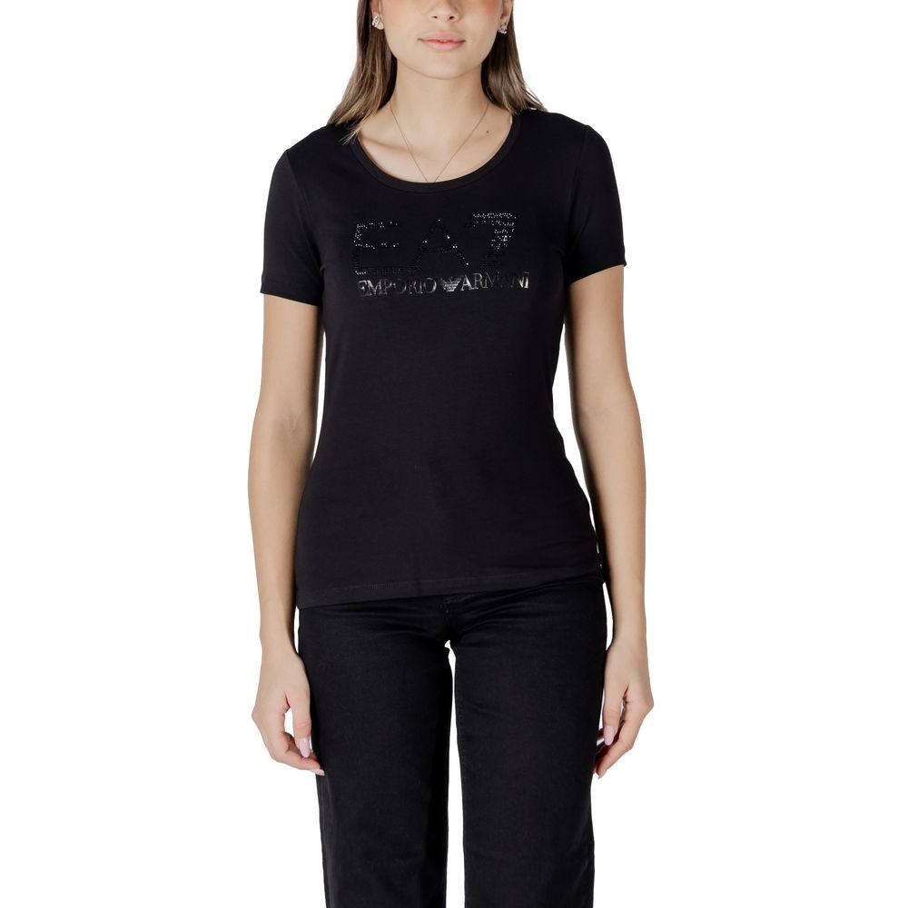 EA7 Emporio Armani Black Cotton T-Shirt $198.00 EA7 Emporio Armani Luzworld