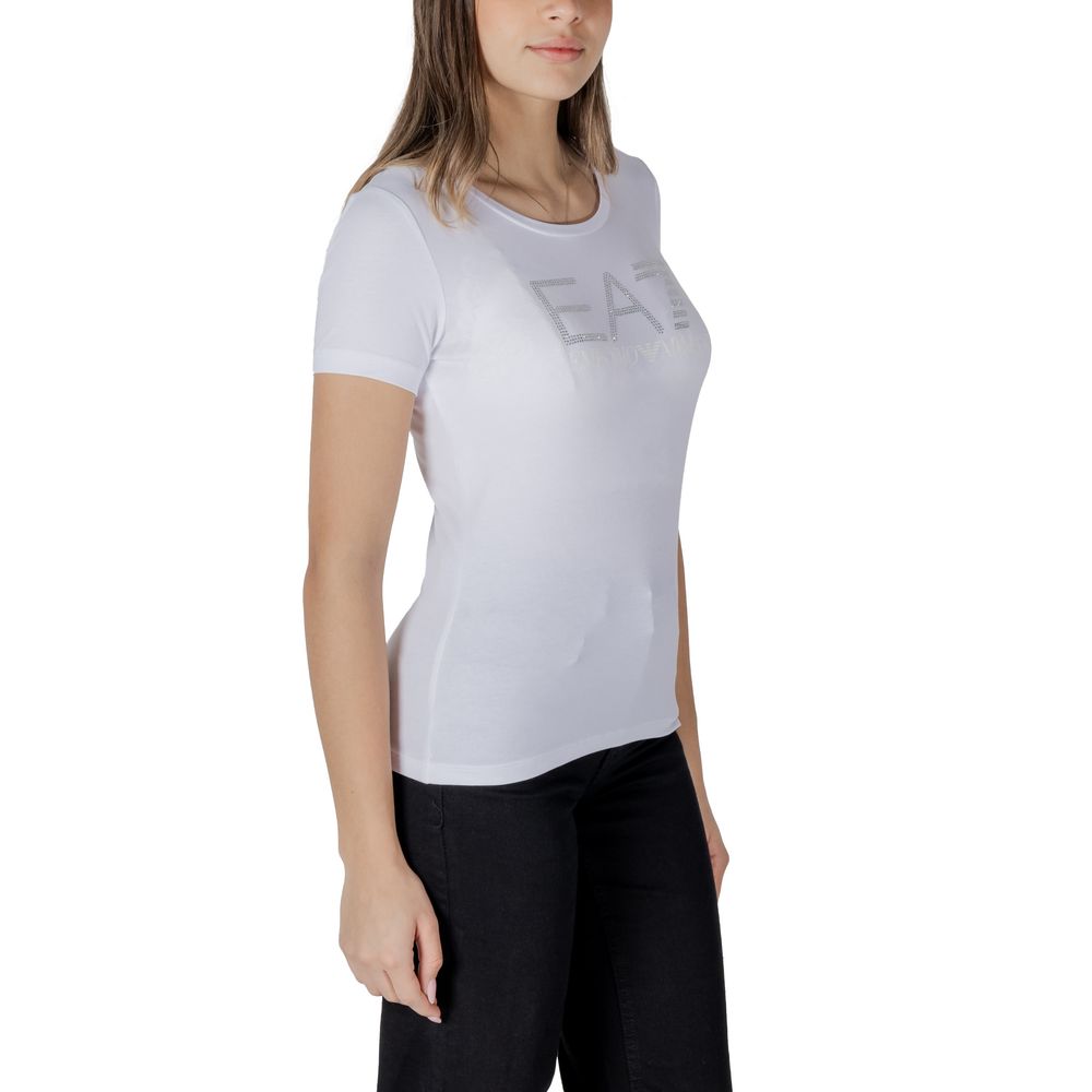 EA7 Emporio Armani White Cotton T-Shirt $198.00 EA7 Emporio Armani Luzworld