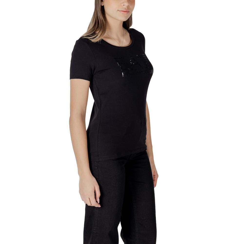 EA7 Emporio Armani Black Cotton T-Shirt $198.00 EA7 Emporio Armani Luzworld