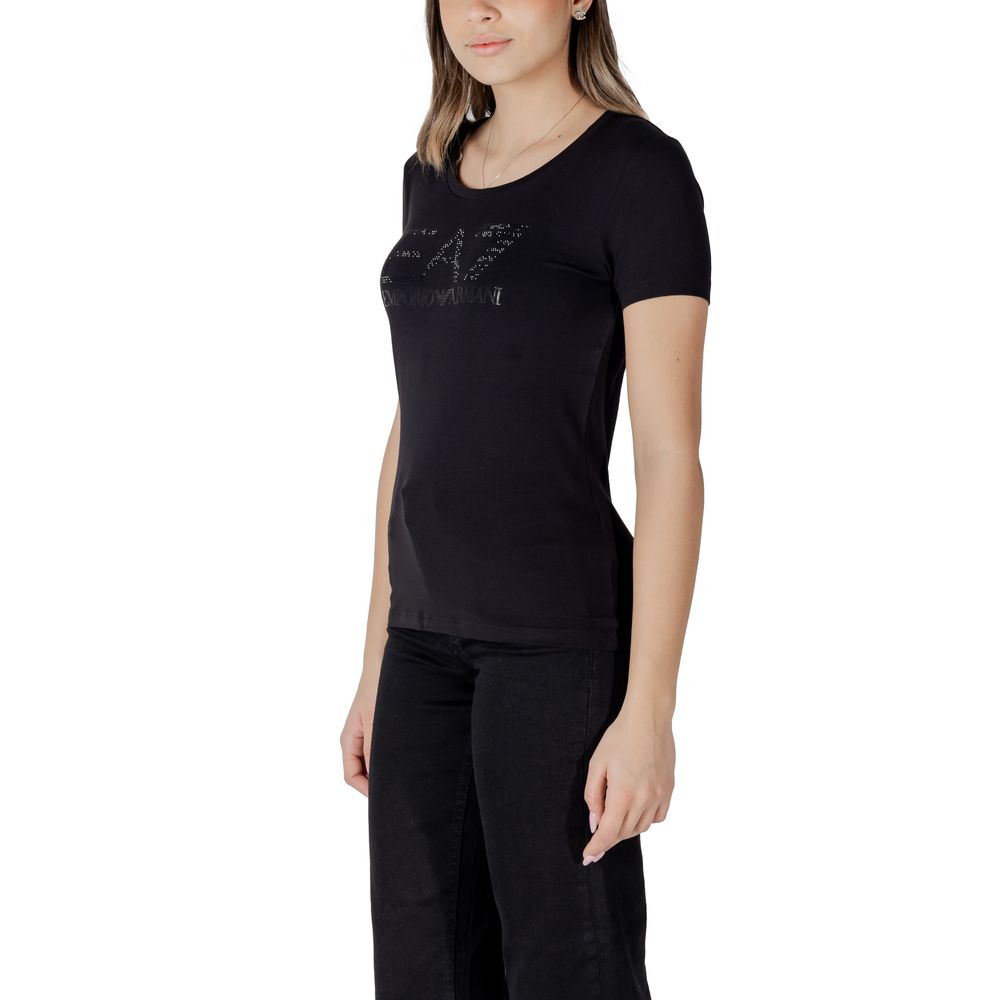 EA7 Emporio Armani Black Cotton T-Shirt $198.00 EA7 Emporio Armani Luzworld