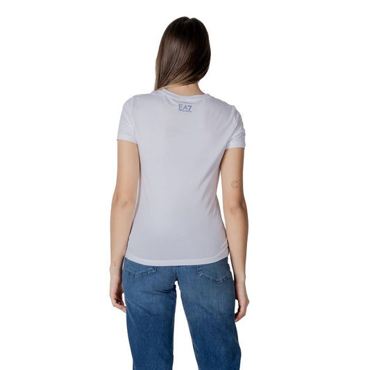EA7 Emporio Armani White Cotton T-Shirt $205.00 EA7 Emporio Armani Luzworld