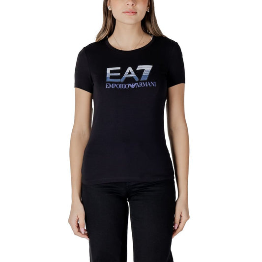 EA7 Emporio Armani Black Cotton T-Shirt $205.00 EA7 Emporio Armani Luzworld
