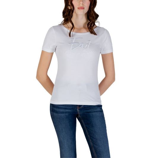 EA7 Emporio Armani White Cotton T-Shirt $177.00 EA7 Emporio Armani Luzworld