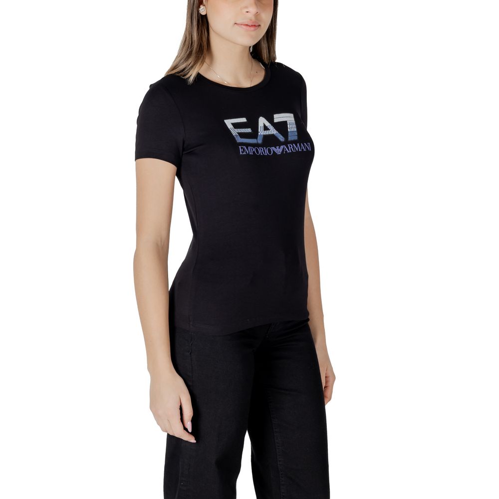 EA7 Emporio Armani Black Cotton T-Shirt $205.00 EA7 Emporio Armani Luzworld