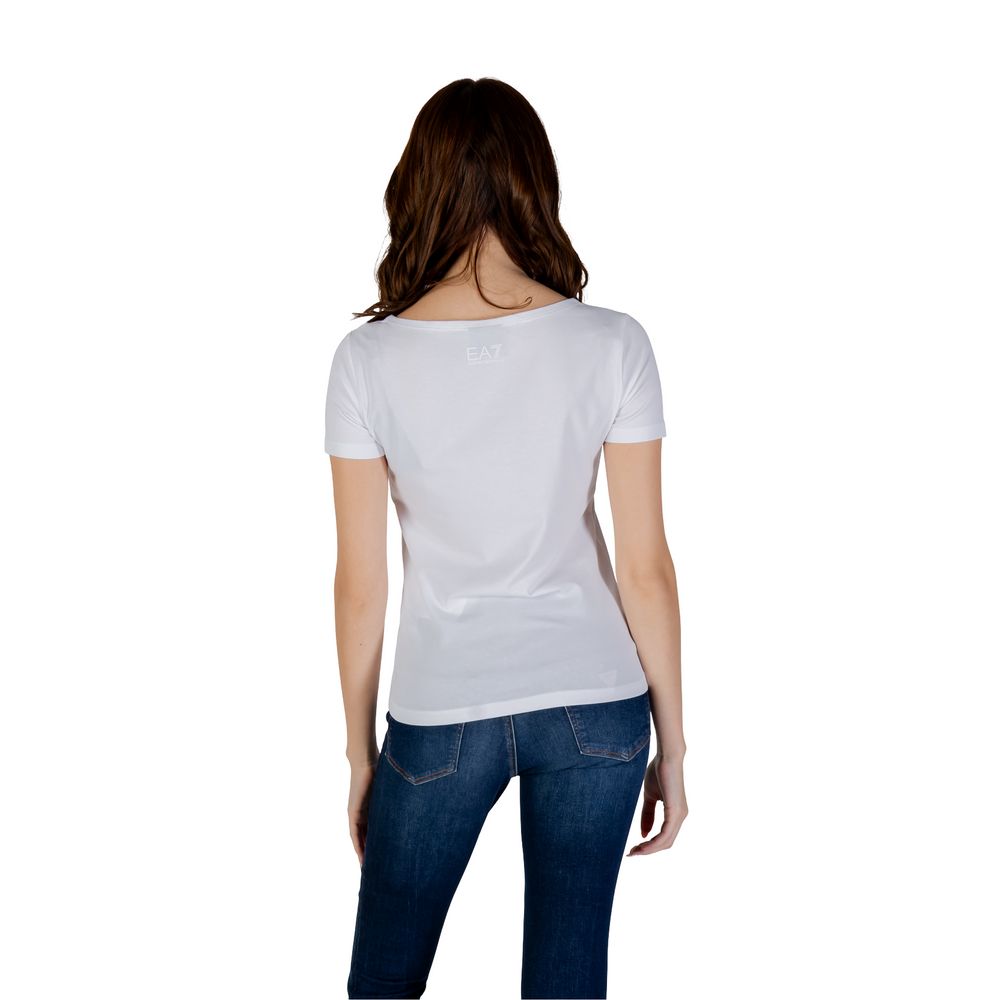 EA7 Emporio Armani White Cotton T-Shirt $177.00 EA7 Emporio Armani Luzworld