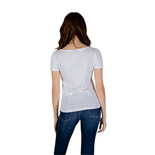 EA7 Emporio Armani White Cotton T-Shirt $177.00 EA7 Emporio Armani Luzworld