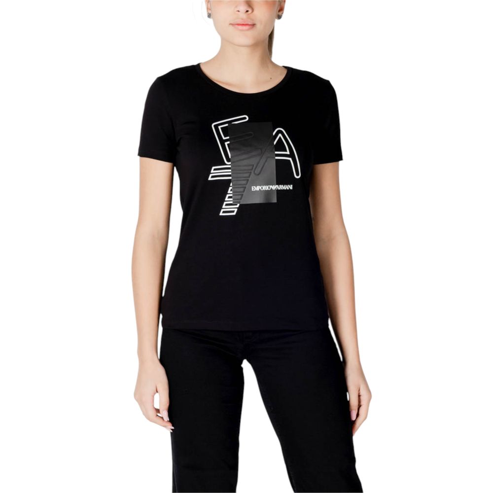 EA7 Emporio Armani Black Cotton T-Shirt $187.00 EA7 Emporio Armani Luzworld