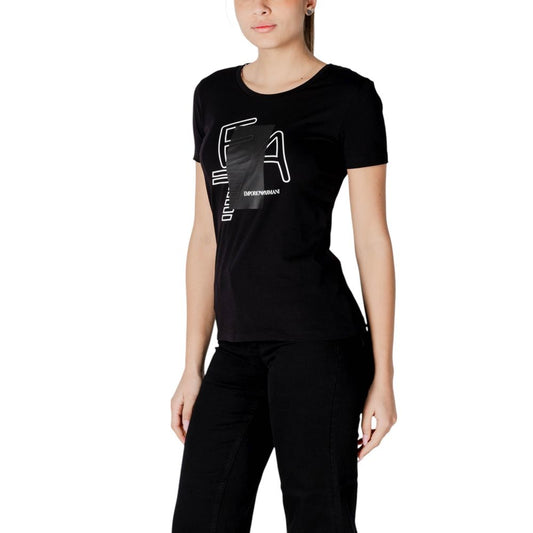 EA7 Emporio Armani Black Cotton T-Shirt $187.00 EA7 Emporio Armani Luzworld