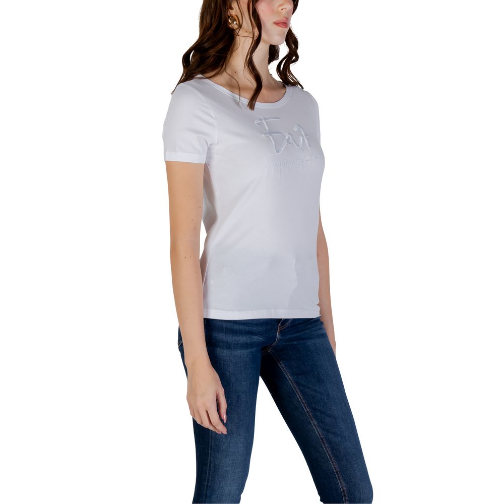 EA7 Emporio Armani White Cotton T-Shirt $177.00 EA7 Emporio Armani Luzworld