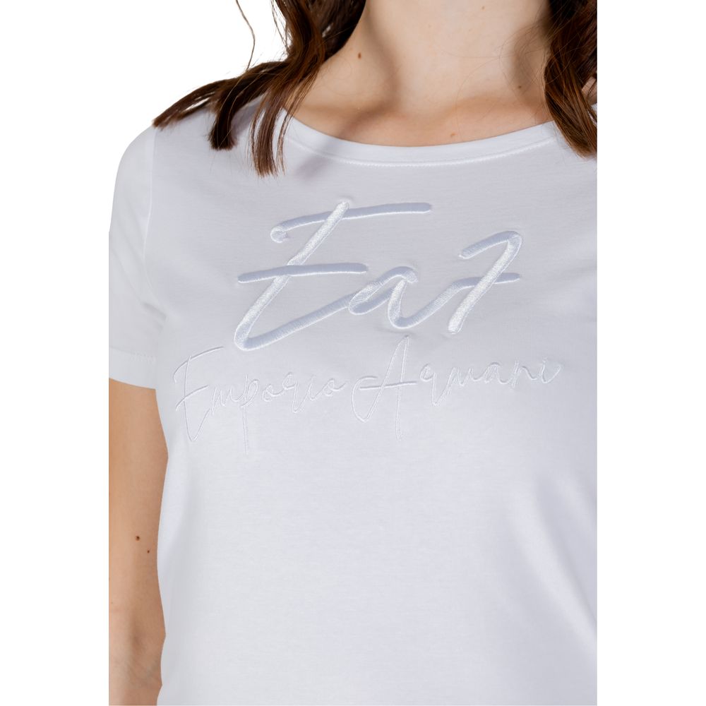 EA7 Emporio Armani White Cotton T-Shirt $177.00 EA7 Emporio Armani Luzworld