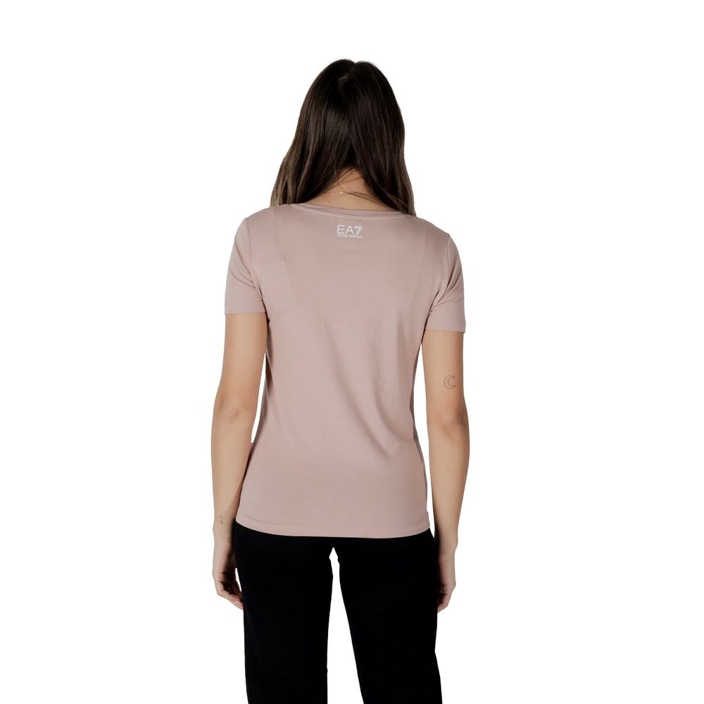 EA7 Emporio Armani Pink Cotton T-Shirt $187.00 EA7 Emporio Armani Luzworld