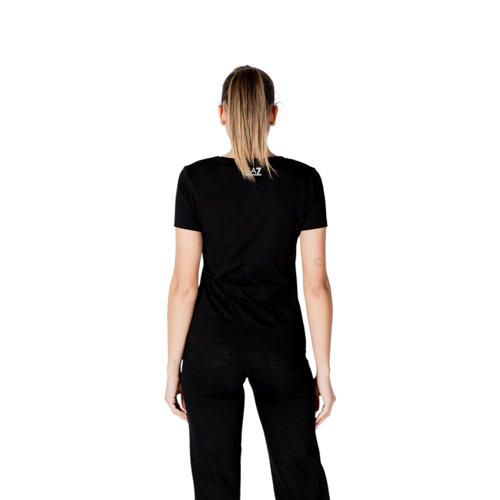 EA7 Emporio Armani Black Cotton T-Shirt $187.00 EA7 Emporio Armani Luzworld