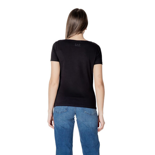 EA7 Emporio Armani Black Cotton T-Shirt $177.00 EA7 Emporio Armani Luzworld