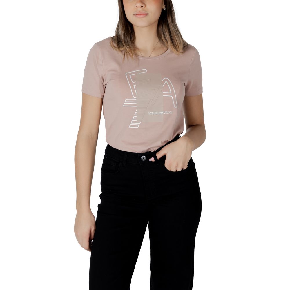EA7 Emporio Armani Pink Cotton T-Shirt $187.00 EA7 Emporio Armani Luzworld
