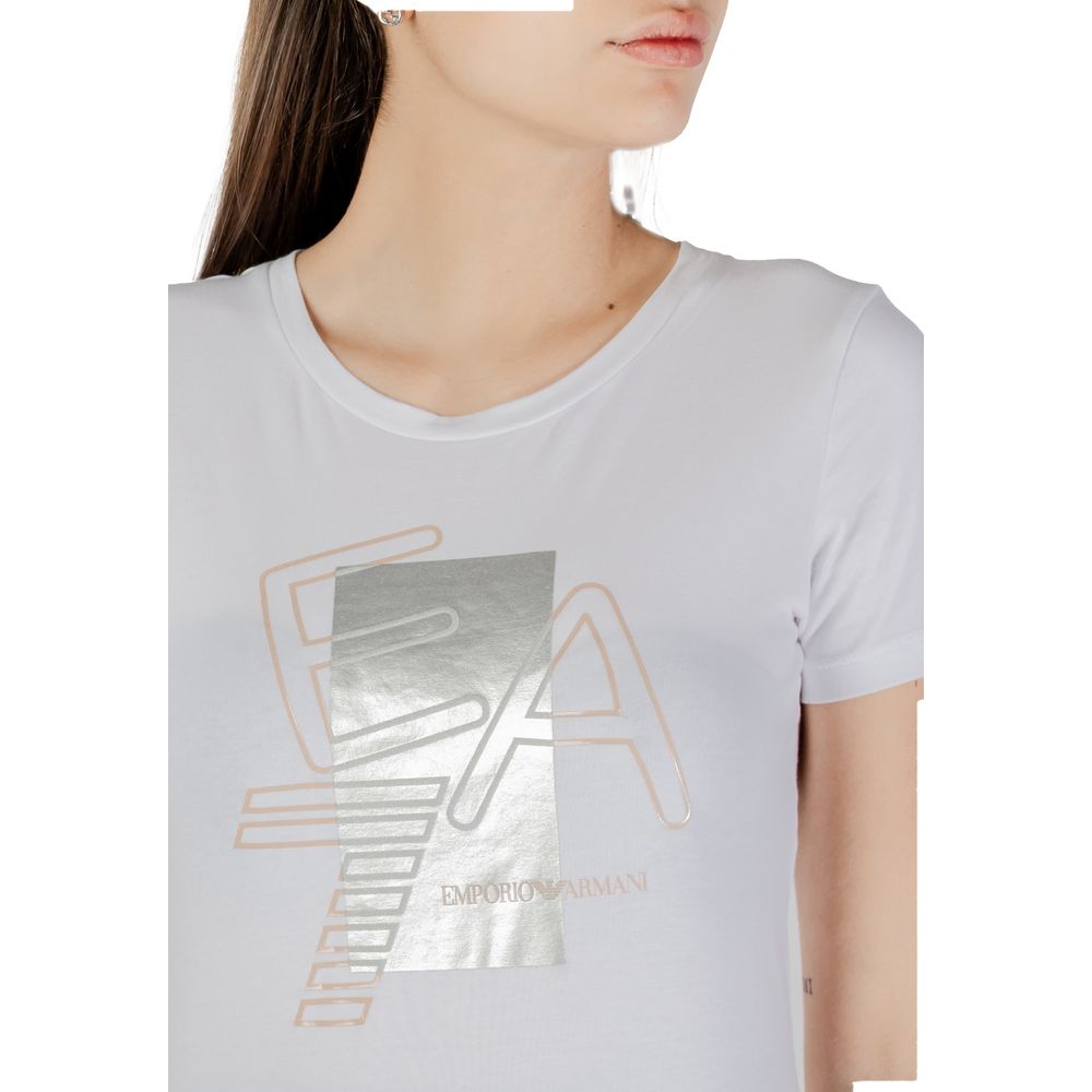 EA7 Emporio Armani White Cotton T-Shirt $187.00 EA7 Emporio Armani Luzworld