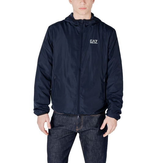 EA7 Emporio Armani Blue Polyester Jackets & Coat $297.00 EA7 Emporio Armani Luzworld