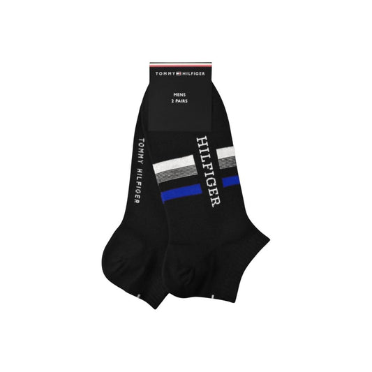 Tommy Hilfiger Black Cotton Sock $95.00 Tommy Hilfiger Luzworld