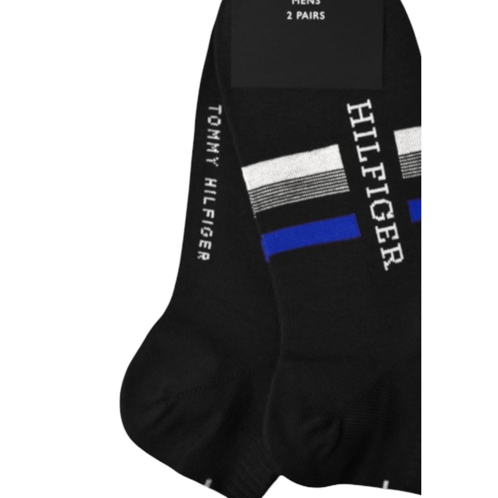 Tommy Hilfiger Black Cotton Sock $95.00 Tommy Hilfiger Luzworld