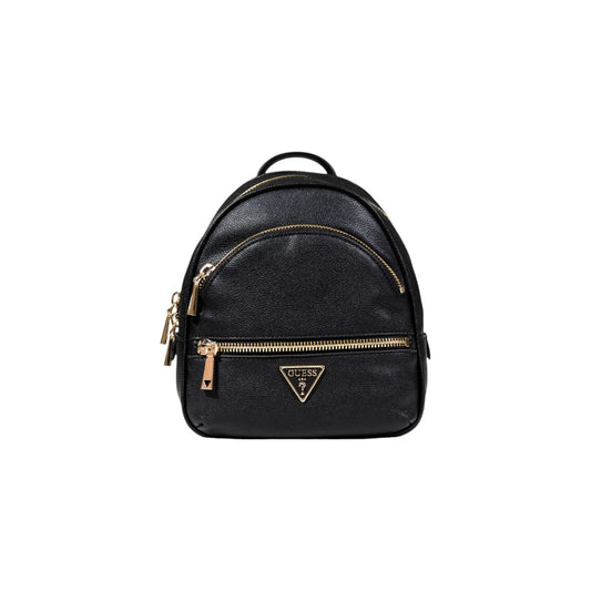Guess Black Artificial Leather Backpack $308.00 Guess Luzworld