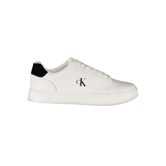 Calvin Klein White Leather Men Sneaker $244.00 Calvin Klein Luzworld