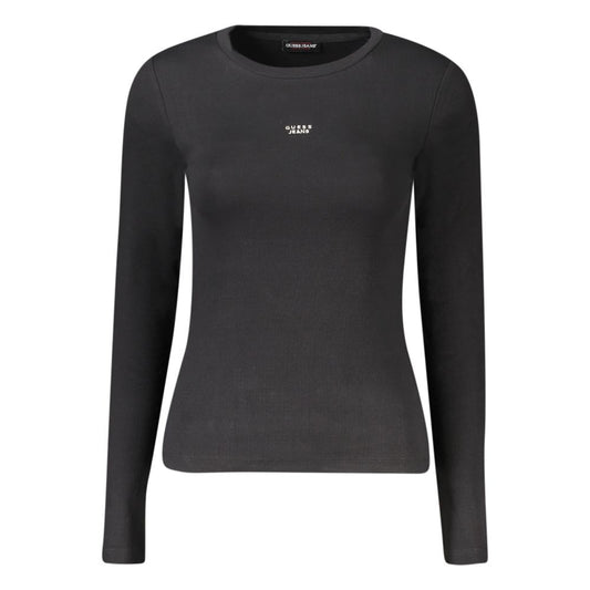 Guess Jeans Black Cotton Women T-Shirt $142.00 Guess Jeans Luzworld