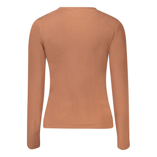 Guess Jeans Brown Cotton Women T-Shirt $142.00 Guess Jeans Luzworld