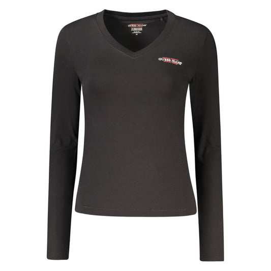 Guess Jeans Black Cotton Women T-Shirt $142.00 Guess Jeans Luzworld