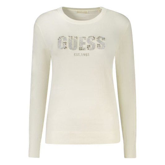 Guess Jeans White Viscose Women Sweater $213.00 Guess Jeans Luzworld