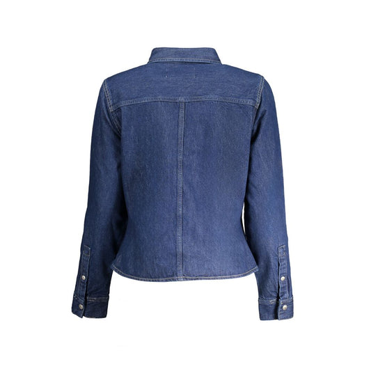 Calvin Klein Blue Cotton Shirt $234.00 Calvin Klein Luzworld