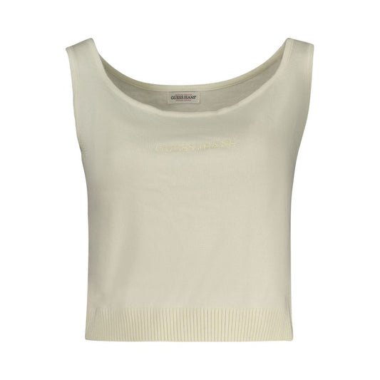 Guess Jeans White Polyester Shirt $189.00 Guess Jeans Luzworld