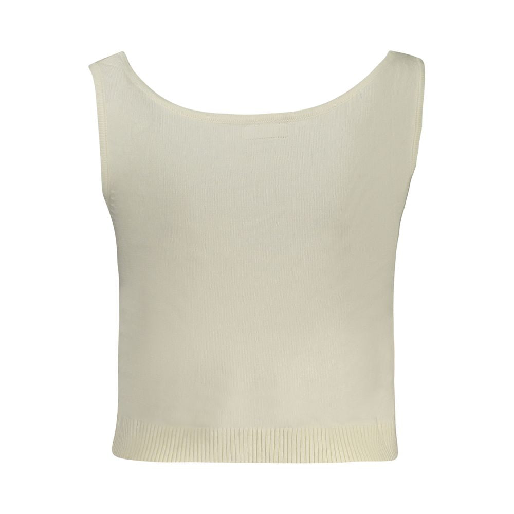 Guess Jeans White Polyester Shirt $189.00 Guess Jeans Luzworld