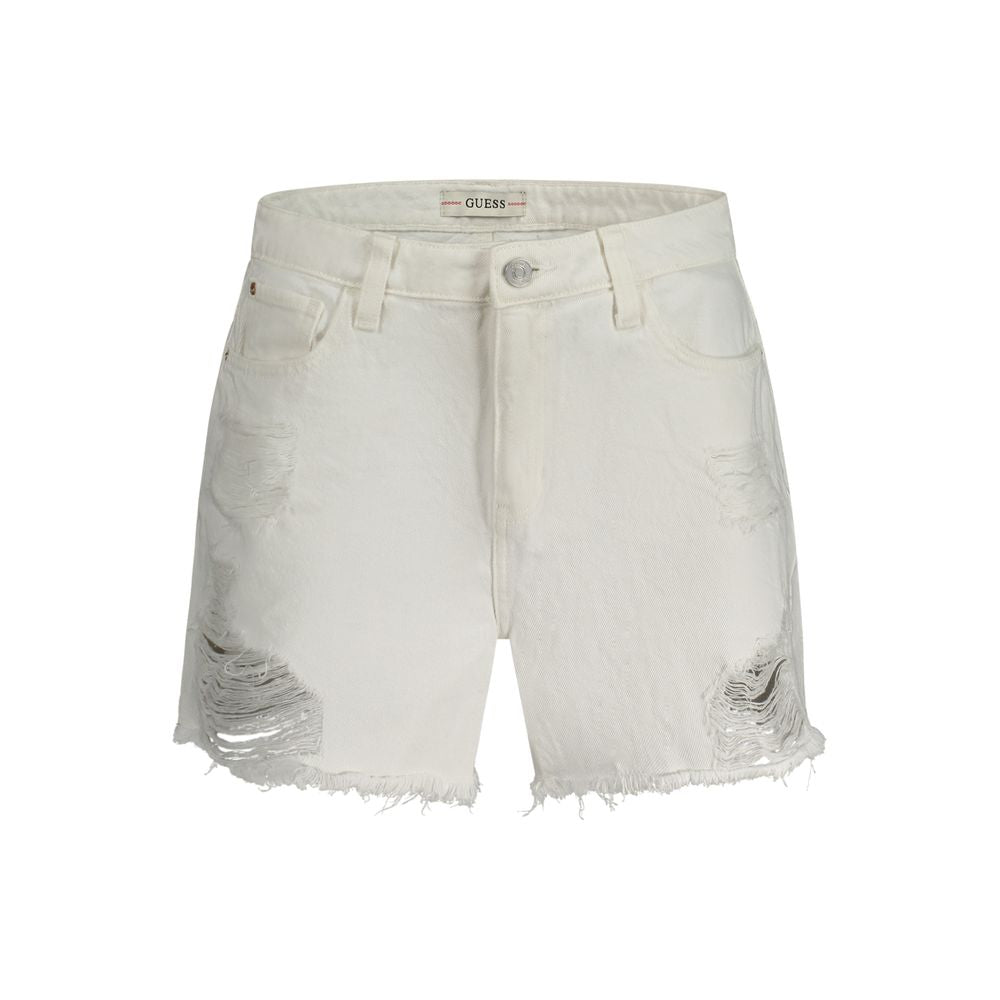 Guess Jeans White Cotton Short $222.00 Guess Jeans Luzworld