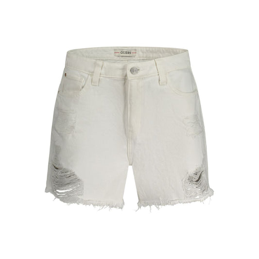 Guess Jeans White Cotton Short $222.00 Guess Jeans Luzworld
